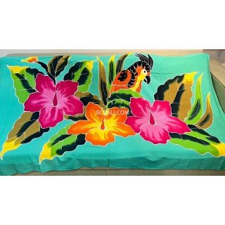 New Design Rayon Sarong Hand Painted Beachwear for Summer